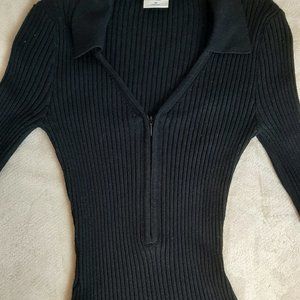 Abercrombie & Fitch black, ribbed dress